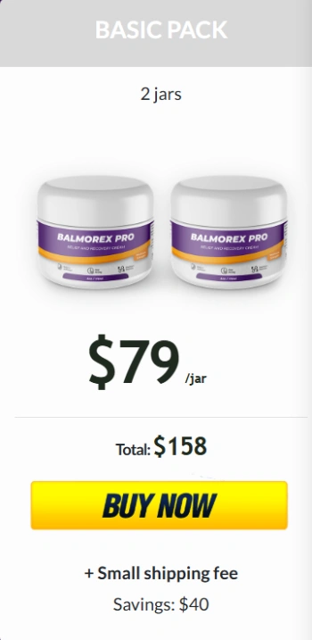 Balmorex 1 jar pricing option